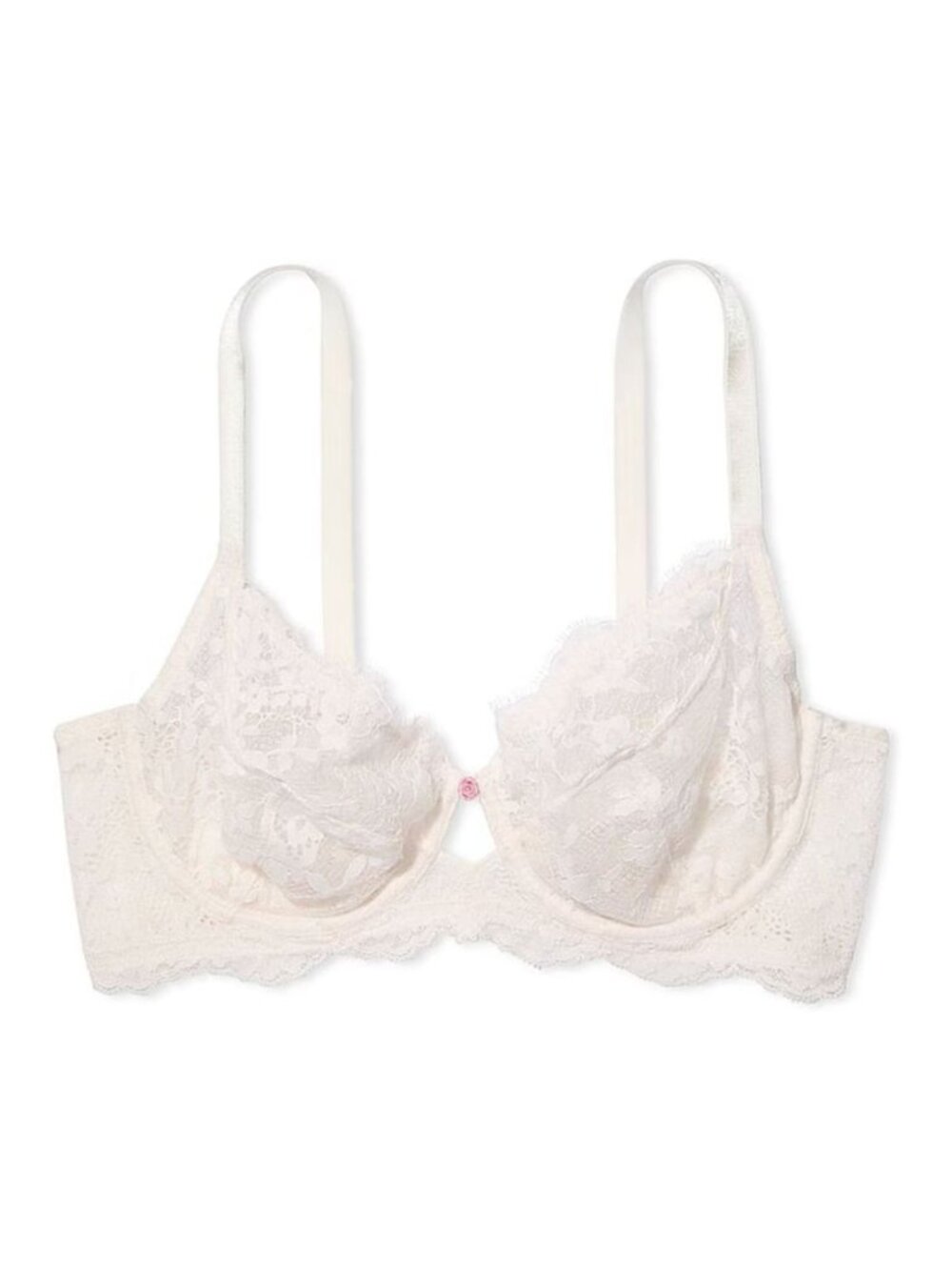 New! Victoria’s Secret Coconut White Unlined Balcony Lace Bra 36C 34548